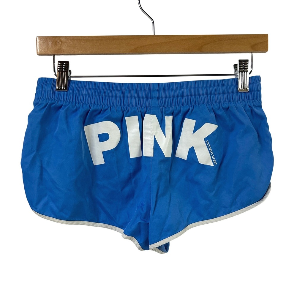 PINK Dolphin Booty Shorts XS Blue Athletic Running Y2K Loungewear Sporty Retro